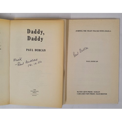 651 - Paul Durcan; Daddy, Daddy, signed first edition, The Blackstaff Press 1990; Jumping the Train Tracks... 