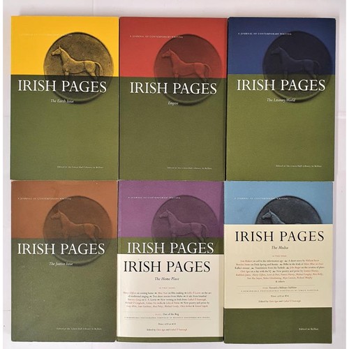 653 - Irish Pages; a journal of contemporary writing, six copies; autumn/winter2002/2003, spring/summer 20... 