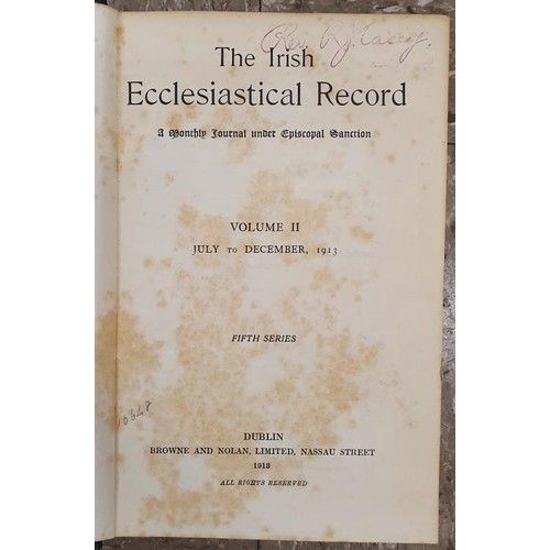 660 - 44 copies of the Irish Ecclesiastical Record, an Irish Publication, from 1906 to the 1920’s.