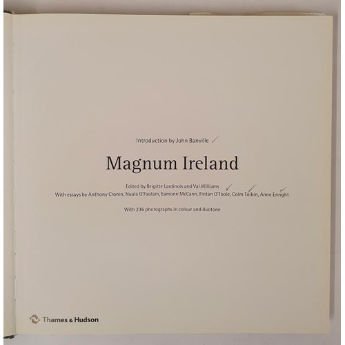 671 - Brigitte Lardinois & Val Williams; Magnum Ireland, signed introduction by John Banville, Essays ... 