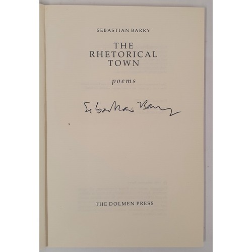 676 - Sebastian Barry - The Rhetorical Town, published by The Dolmen Press, 1985. First Edition. Scarce th... 