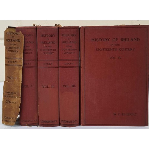 683 - A History of Ireland in the Eighteenth Century 4 volumes Lecky, William Edward Hartpole Published by... 