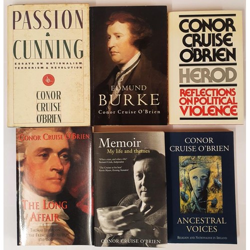 685 - Conor Cruise O Brien: Edmund Burke; The Long Affair; Memoir, my life and themes;  Ancestral Voi... 