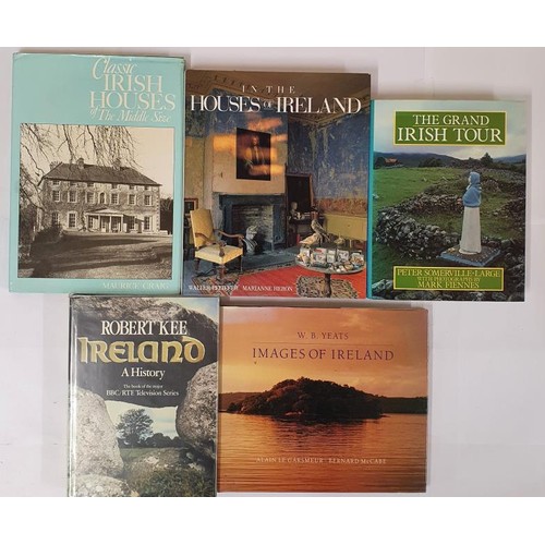 687 - Irish Interest X 5 Titles: Classic Irish Houses of the Middle Size by Maurice Craig; In The Houses o... 