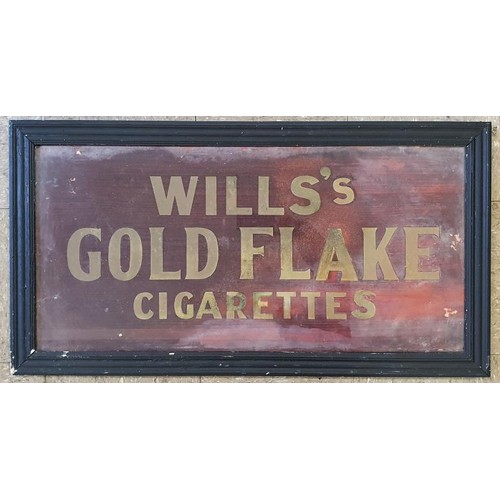 8 - Wills's Gold Flake Cigarettes Advertising Sign - Original, 36.5