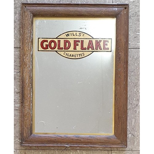 15 - Wills's Gold Flake Cigarettes Pub Advertising Mirror - Original, 12