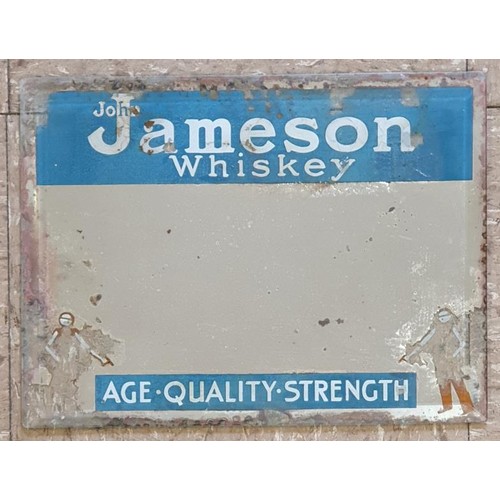 23 - Jameson Whiskey, Age-Quality-Strength Pub Advertising Mirror - Original, 12