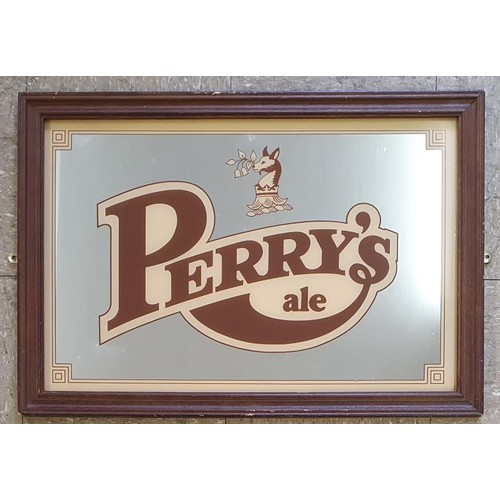29 - Perry's Ale Advertising Mirror - Original, 26.5