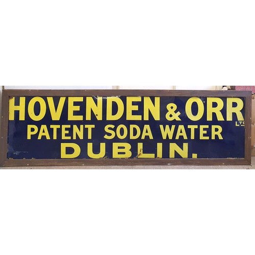 31 - Rare Early Hovenden and Orr Enamel Sign, 