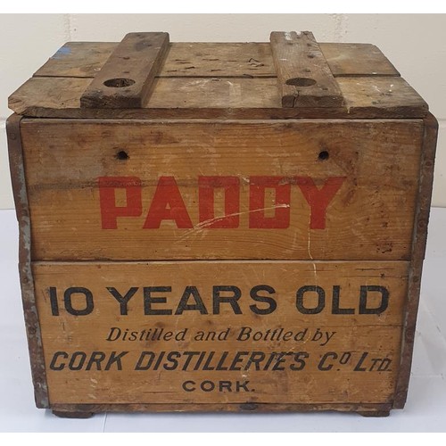 34 - Paddy Irish Whiskey Wooden Crate