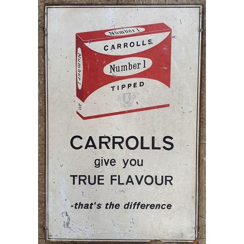 56 - Carrolls Give You True Flavour, That's The Difference - advertisement on board, 19