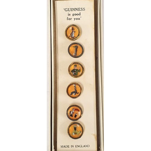 65 - Set of Guinness Buttons in Original Box