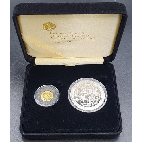 167 - Ireland 2 Coin Proof Set 2007. €20 Gold & €10 Silver. Celtic culture. Issued by the Ce... 