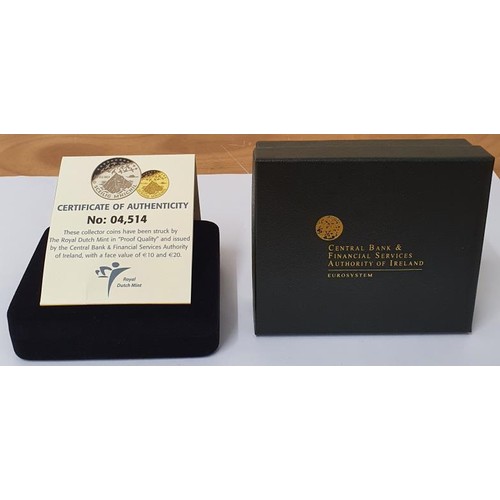 175 - Gold And Silver Two-Coin Proof Set 2008. Comprising a €10 Silver Proof Coin and a €20 Gold... 