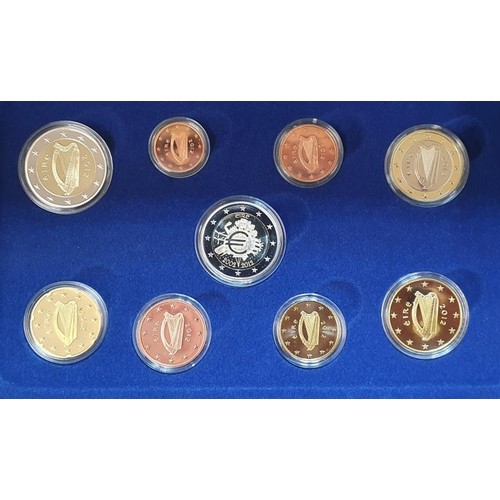 179 - 2012 Proof Euro Coin Set. Limited edition no. 4,590 of 5,000. In all original Central Bank of Irelan... 