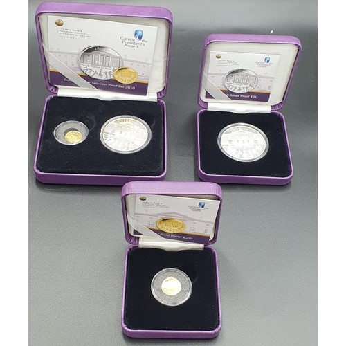 187 - Ireland €10 & €20 Gold & Silver 2010 Gaisce Double Proof Coin Set. Limited edition... 