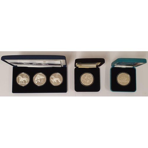 198 - 2014 Silver Proof €15 Three-Coin Set (only available at the Irish International Coin Fair, 2014... 