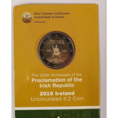 203 - Centenary of the 1916 Easter Rising and the Proclamation of the Irish Republic - 2016 €2 Proof ... 