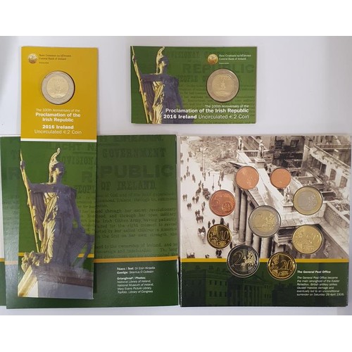 205 - Centenary of the 1916 Easter Rising and the Proclamation of the Irish Republic - 2016 €2 Proof ... 