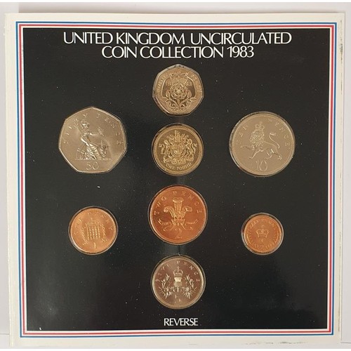 235 - 2008 United Kingdom Coinage Royal Shield Of Arms Proof Collection, in all original packaging; 1983 U... 