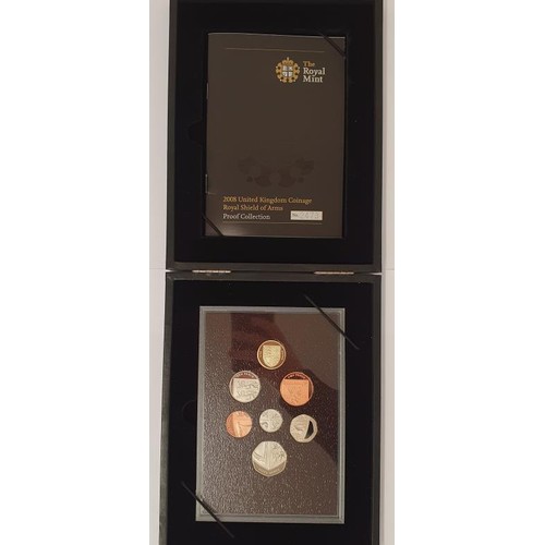 235 - 2008 United Kingdom Coinage Royal Shield Of Arms Proof Collection, in all original packaging; 1983 U... 