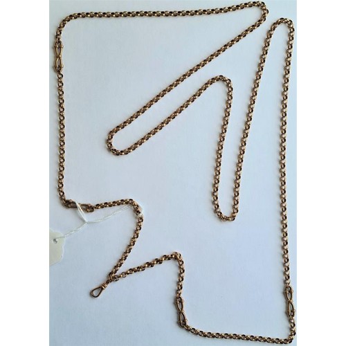 239 - Antique 9ct. Rose Gold Chain approximately, 150 cm. (59 inches) in length, c.78grams