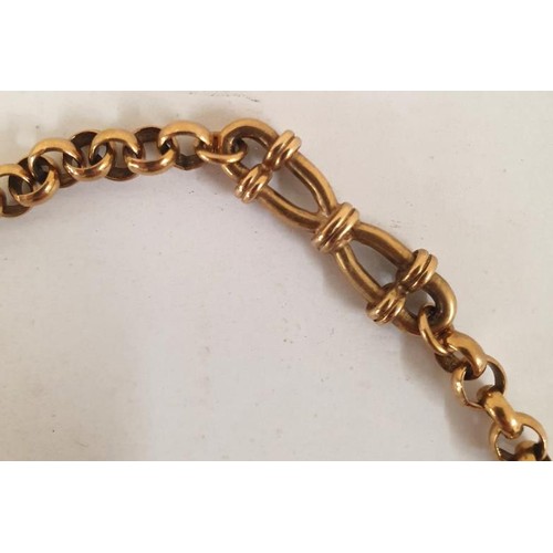 Antique 9ct. Rose Gold Chain approximately, 150 cm. (59 inches) in length, c.78grams