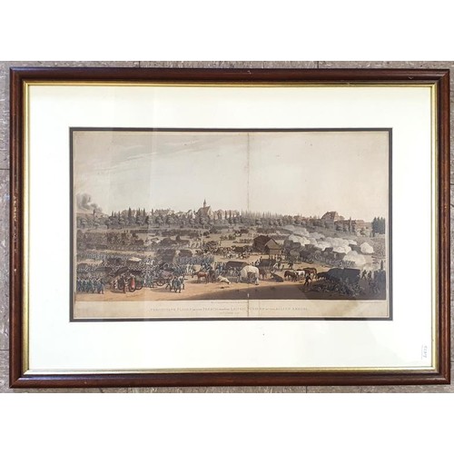 271 - Three Georgian Aquatint Engravings - Grand Entry of the Allied Sovereign into Leipsic, 19th October,... 