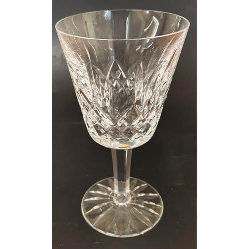 290 - Set of Six Vintage Waterford Crystal Lismore Claret Glasses. In original packaging. Serial number 60... 