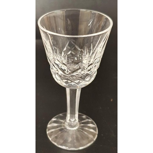 292 - Set of Six Vintage Waterford Crystal Lismore Liqueur Glasses. In original packaging. Serial number 6... 