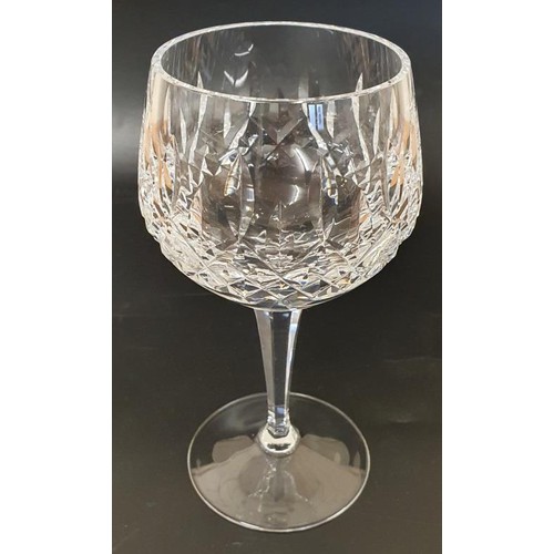 295 - Set of Six Vintage Waterford Crystal Lismore Hock Glasses, (seconds).