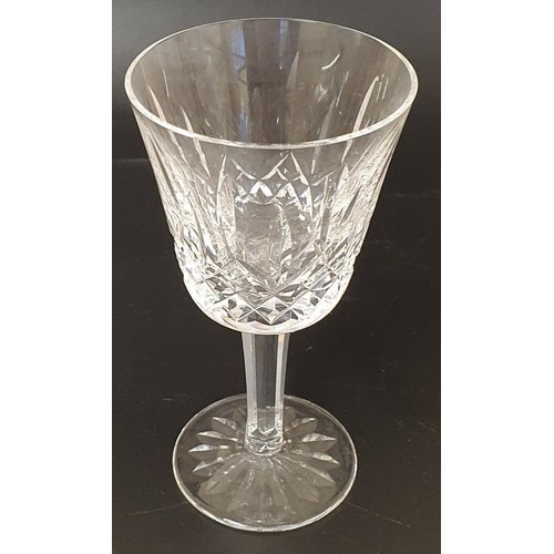 297 - Set of Six Vintage Waterford Crystal Lismore Claret Glasses. In original packaging. Serial number 60... 