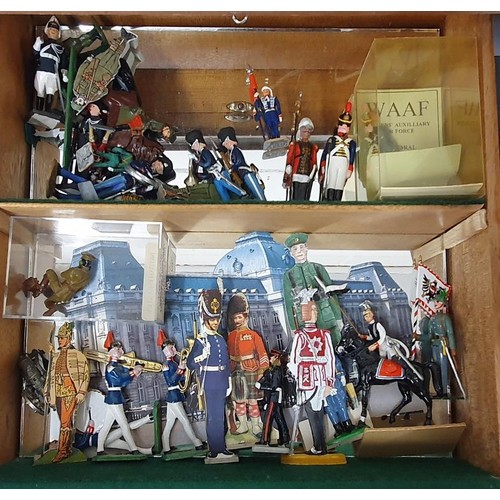 348 - Super Large Collection of Lead and Toy Soldiers, some cased etc.