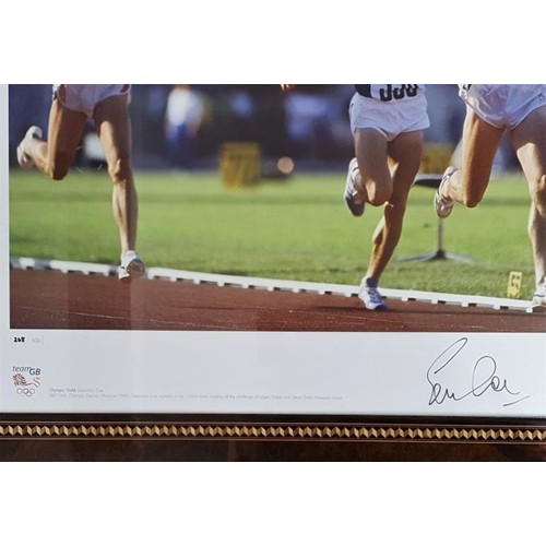 359 - Sebastian Coe – signed limited edition print - framed. Signed by the double Olympic Champion. ... 