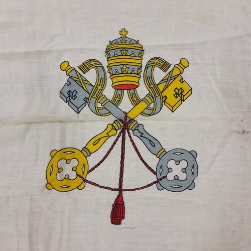 378 - Large Papal Flag, In celebration of the Eucharistic Congress in Ireland in 1932. 32