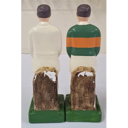 27B - Kerry and Kildare Gaelic Football Figures, c.21.5cm tall