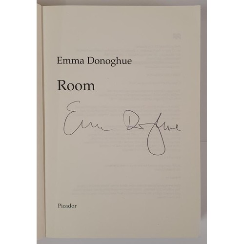 16 - Emma Donoghue; Room, SIGNED proof, Picador 2010, very rare in this format.
