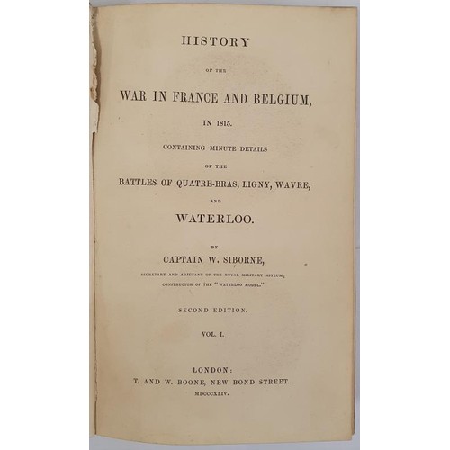 28 - History of the war in France and Belgium in 1815 : containing minute details of the Battles of Quatr... 