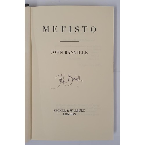 36 - John Banville; Mefisto, SIGNED first edition, first print HB, Secker & Warburg 1986