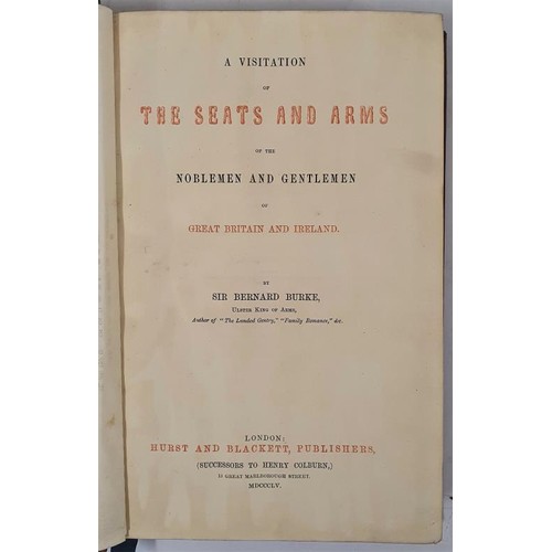 45 - Fine Binding: A Visitation of the Seats and Arms of the Noblemen and Gentlemen of Great Britain and ... 