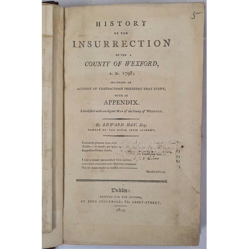 53 - History of the insurrection of the County of Wexford, A. D. 1798 : including an account of transacti... 