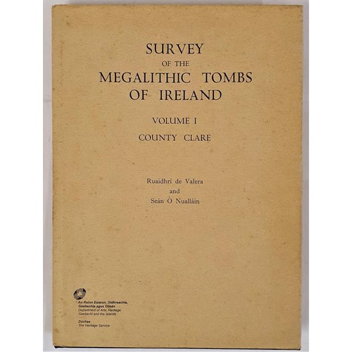 69 - Survey of the Megalithic Tombs of Ireland. Vol.1 - Co Clare, by Ruaidhrí de Valera and Sean &... 