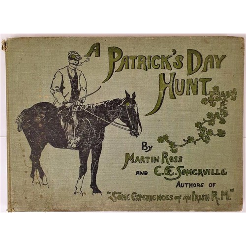 72 - Somerville & Ross. A Patrick's Day Hunt. 1902. Oblong folio. First edition. 8 fine coloured hunt... 