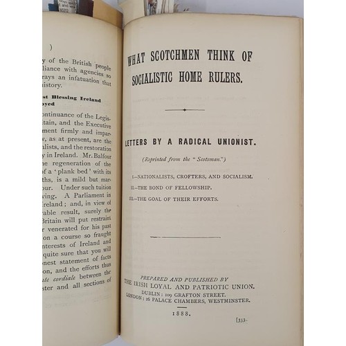 113 - [Land War Pamphlets] Hundreds of pamphlets and leaflets issued by Irish Loyal and Patriotic Union. 1... 