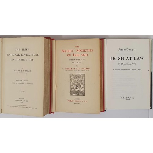 118 - Irish Interest X 3 Titles:  The Irish National Invincibles and Their Times by P J P Tynan, 1896... 