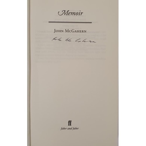 123 - John McGahern; Memoir, signed first edition, first print HB, Faber 2005