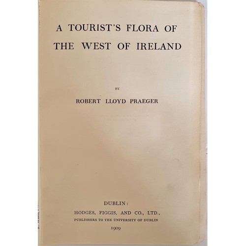 151 - Robert L.Prager. A Tourist's Flora of the West of Ireland. 1909. 1st. Numerous maps & plates Wit... 