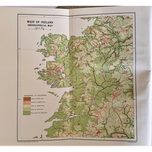 151 - Robert L.Prager. A Tourist's Flora of the West of Ireland. 1909. 1st. Numerous maps & plates Wit... 