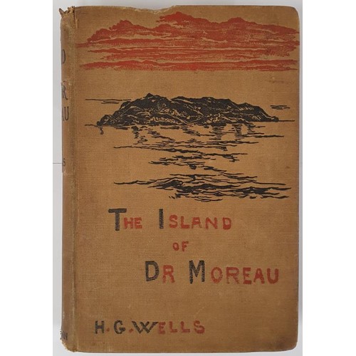 H. G, Wells - The Island of Doctor Moreau, Published by William Heinemann, 1896. First UK Edition, First Printing., Pp. 224 + [32]-page publisher's First edition. First state binding with publisher's monogram in blind on rear cover. 32-page catalogue with page [1] headed "The Manxman" inserted at rear.