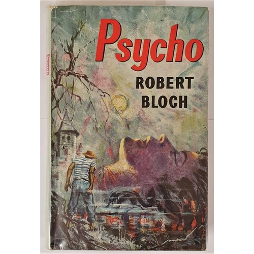 Robert Bloch – Psycho. Published by Robert Hale, 1960. First UK edition, First printing. In striking jacket. Laid in is an original photo from the 70s taken of Robert Bloch at a author book signing, this has been signed by the author Robert Bloch. Basis for the 1960 film of the same name directed by Alfred Hitchcock staring Anthony Perkins in his infamous role as Norman Bates.